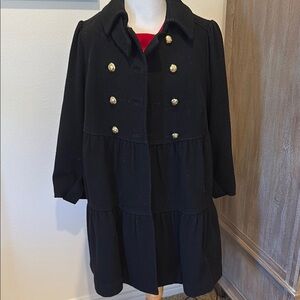 Elegant Black Pea Coat